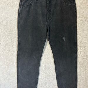 Vintage 1990’s Faded Black Rustlers Denim Jeans - 40x30. 90’s Y2K